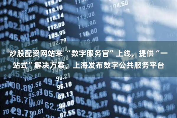 炒股配资网站来 “数字服务官”上线,提供“一站式”解决方案,上海发布数字公共服务平台